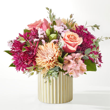 Berry Cobbler Bouquet with Ivory Vase –  Central Market Florist #138, Latham NY
