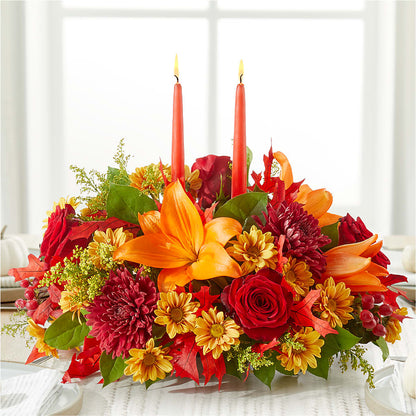 Autumn's Embrace Centerpiece –  Central Market Florist #138, Latham NY