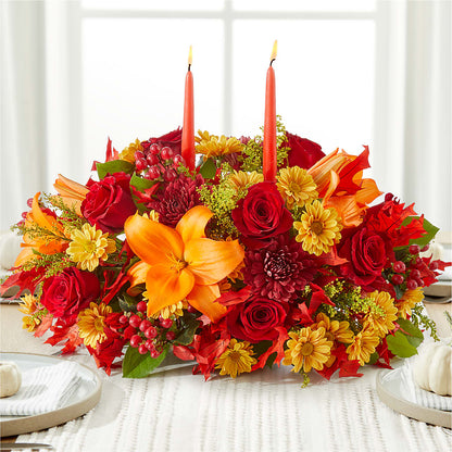 Autumn's Embrace Centerpiece –  Central Market Florist #138, Latham NY