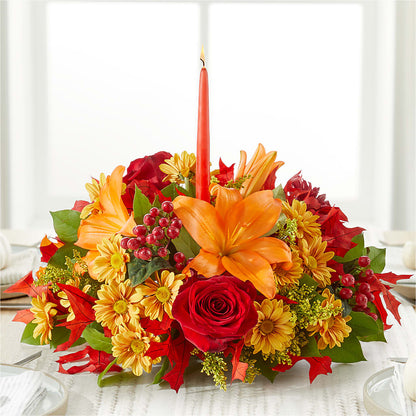 Autumn's Embrace Centerpiece –  Central Market Florist #138, Latham NY