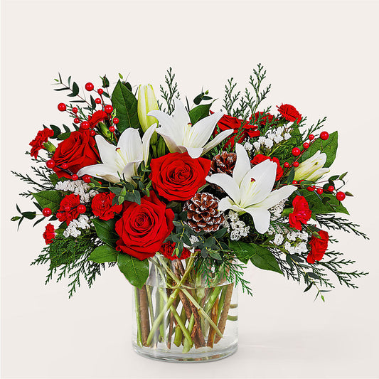 Best in Snow Bouquet –  Central Market Florist #138, Latham NY