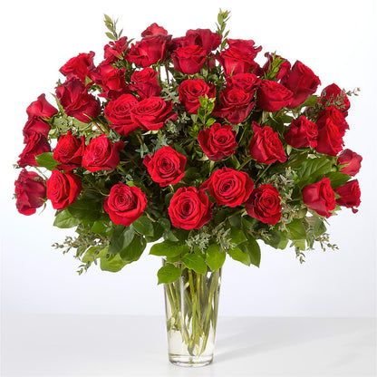 Forever Yours Fifty Stem Red Rose Bouquet –  Central Market Florist #138, Latham NY