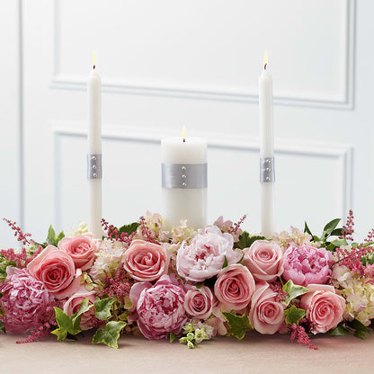 Worldwide Romance Unity Candle Arrangement –  Central Market Florist #138, Latham NY